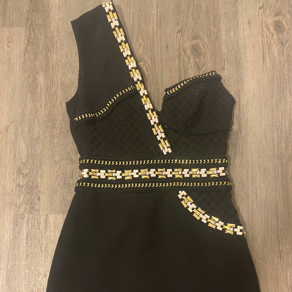 Sass and Bide Embellished Dress Navy